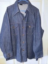 Vintage 1970/80s Sears Roebucks Denim Western Style Button Up Shirt Mens XL