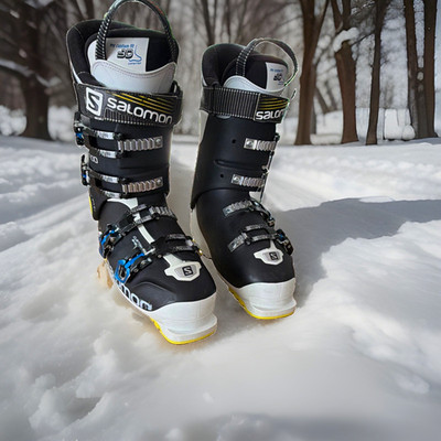 Salomon Herren Skischuhe Mondopoint 27.5 Powerstrap 3D Innenschuh s/w/g
