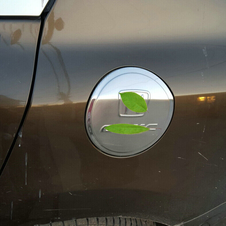 Steel Silver Outside Fuel Oil Tank Cap Cover Trim For Honda Civic 9Th