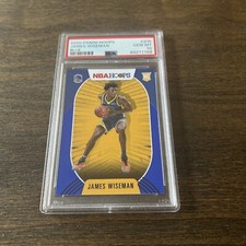 2020-21 NBA Hoops James Wiseman Rookie RC #205 Blue Parallel PSA 10 Pop 3 RARE