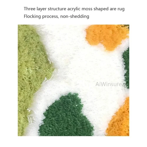 Moss Shag Area Rug for Bedroom Living Room Floor Mats Non-slip Thick Washable - Picture 8 of 44