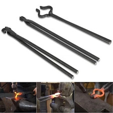Knife Making Tongs Set 3PCs Assembled Knife Making Bladesmith Tools Anvil Forge