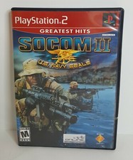 SOCOM II US NAVY SEALS (PS2 Sony Playstation 2) Complete W/ Manual Clean Tested
