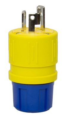 1522-PG Plug, Perma-Grip, L6-15, 2 Pole/3 Wire Locking Blade, 15 Amp, 250V