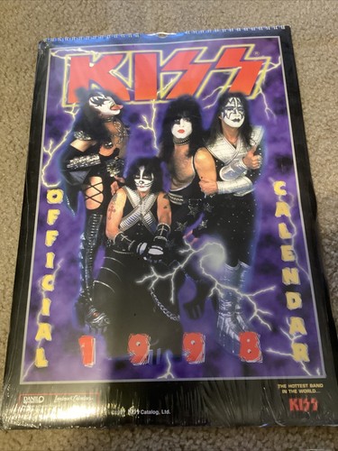 KISS 1998 OFFICIAL REUNION BAND CALENDAR NEW & STILL SEALED. - 第 1/1 張圖片