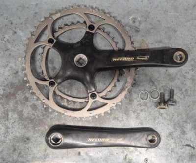 Campagnolo Record 10 Speed Carbon Kurbelgarnitur 175mm 53-39 Square Taper