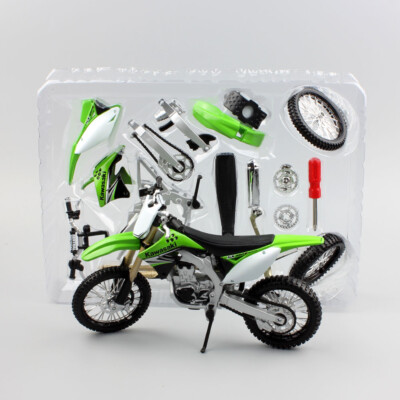 Maisto - Modellino Motocicletta Kawasaki KX 450F In Scala 1:12 - Diecast Collezionabile - Foto 7