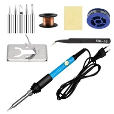 60W Soldering Iron Kit Electric Gun Adjustable Temperature Welding Solder Wire