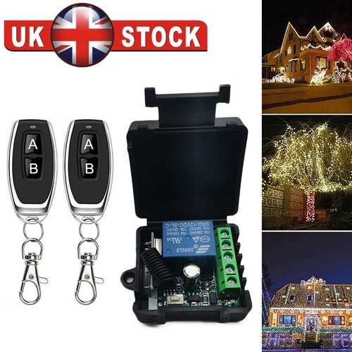 DC12V Relay Wireless Remote Control Switch Receiver Switches on/off RF ...