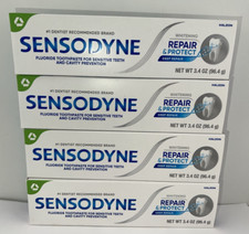 Sensodyne Repair  Protect Sensitive Toothpaste Whitening DEEP REPAIR 3.4oz 4 PK