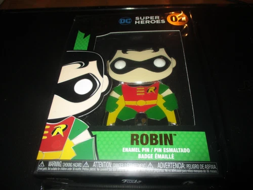 NEW! POP PIN "DC SUPER HEROES 02: ROBIN (BATMAN)" enamel badge FUNKO