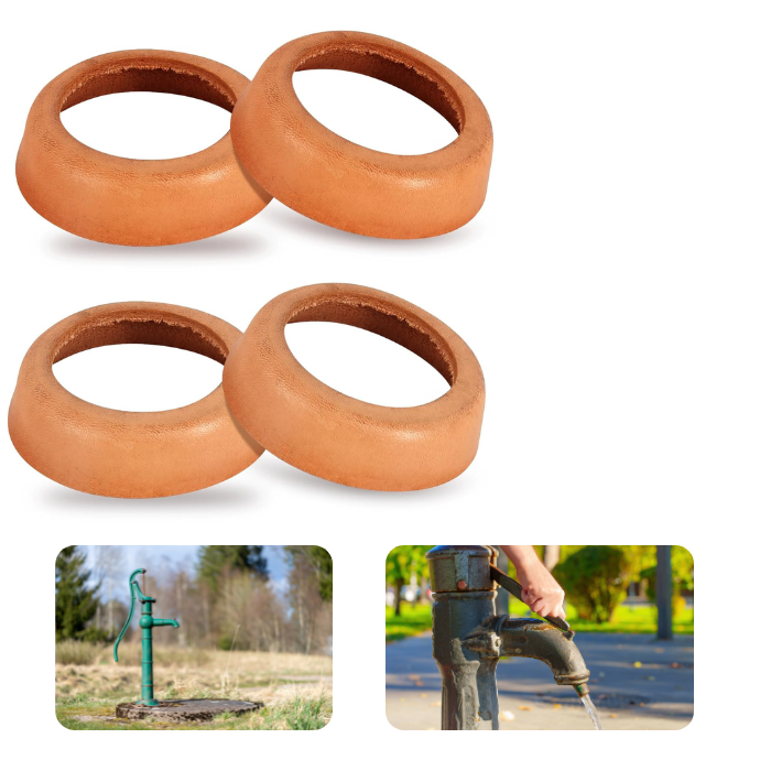 Lederdichtung Typ 75 - 4-tlg Set Für Schwengelpumpen & Gartenpumpen