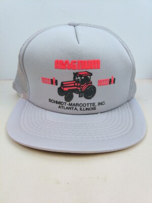 CASE IH International Harvester Tractor Farming Trucker Patch Hat Cap USA Made Vintage Case IH International Harvester Quadtrac Tractors  main image 4