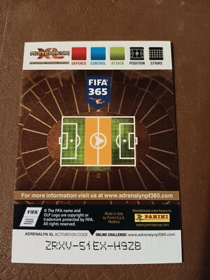 Carte FIFA 365 2017 - LE68 Ben Arfa - Panini Adrenalyn XL - Édition Limitée