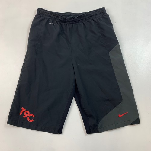 Boys Nike T90 Black Shorts, Black, 13-15 yrs