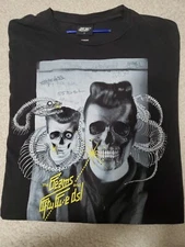 55 Diesel × Beams+ & Urban Outfitters Black Skulls S/S TShirt SZ Medium 