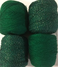 Crystal lace yarn, Colors: 635/1619. Acrylic/Rayon. 900 yards per ball. 4 balls.