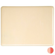 0138 Marzipan Opal Striker 90 COE Bullseye Fusing Glass Sheet 5x5 inch