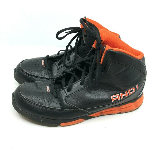 And1 Men's Black/Orange Size 9.5 High 