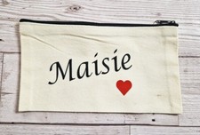 Personalised Pencil case make up bag back to school travel teacher gift