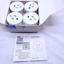 4 Pack EIGHTREE Smart Plug, Smart Plugs That Work with Alexa and Google Home, Co