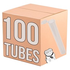 TUBES 100 Pack Tubes  109 MM, Squeeze Top, Child Proof, Air-Tight Lid, Eco-F...