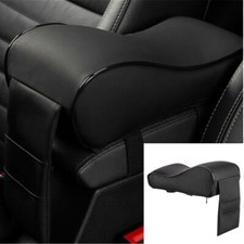 Auto SUV Mittelkonsolenbox Armlehnenpolster Schwarz PU Leder Kissen Universal