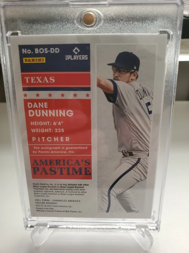 2021 Panini Chronicles DANE DUNNING Boys Of Summer Pastime Autograph 1 of 1. - Image 3 of 4