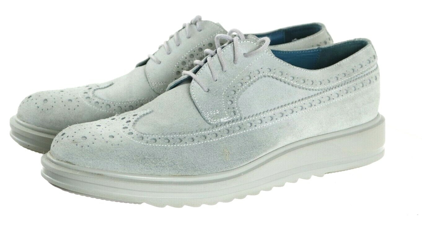 Wingtip Dress Shoes Size 11 Suede Gray 