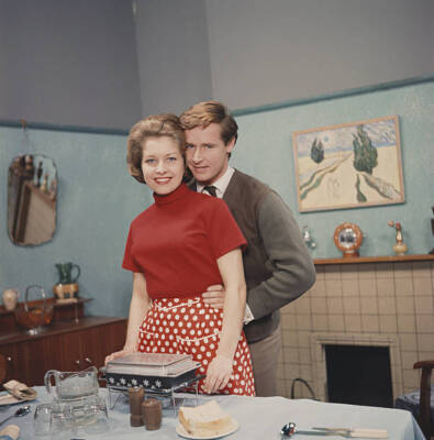 Actors William Roache And Anne Reid Posed Together In Characte 1960s Old Photo