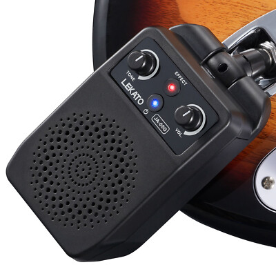  LEKATO 5W Mini Electric Guitar Amp Bluetooth 4 Effects Guitar Amplifier Speaker