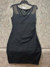 Express Dress Black Rose Gold Studs Details Size 8