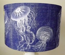 Jelly Fish lampshade, light shade Vintage Retro chic Bathroom Nautical,free gift