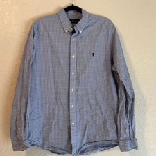 Ralph Lauren Long Sleeve Button Down Dress Shirt Men's Size XL