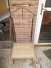 Vintage Butler Suit Valet Stand Coat/Clothes Hanger Dressing Rack Antique