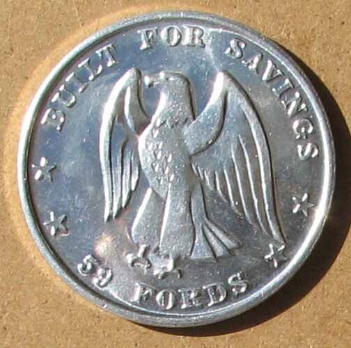 RARE ORIGINAL NOS 1959 FORD ADVERTISING TOKEN or MEDAL L@@K #AA816