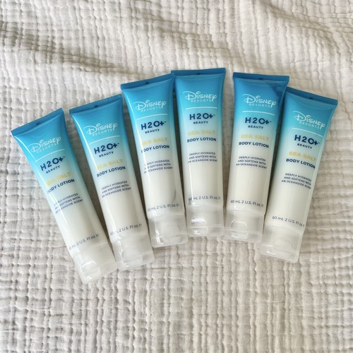 NEU Disney Resorts H2O+ Meersalz Bodylotion H20 Stck 6 Hotels Mini Flaschen