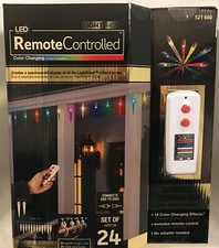 24 LED Icicle 12 Color Changing Effects With ...