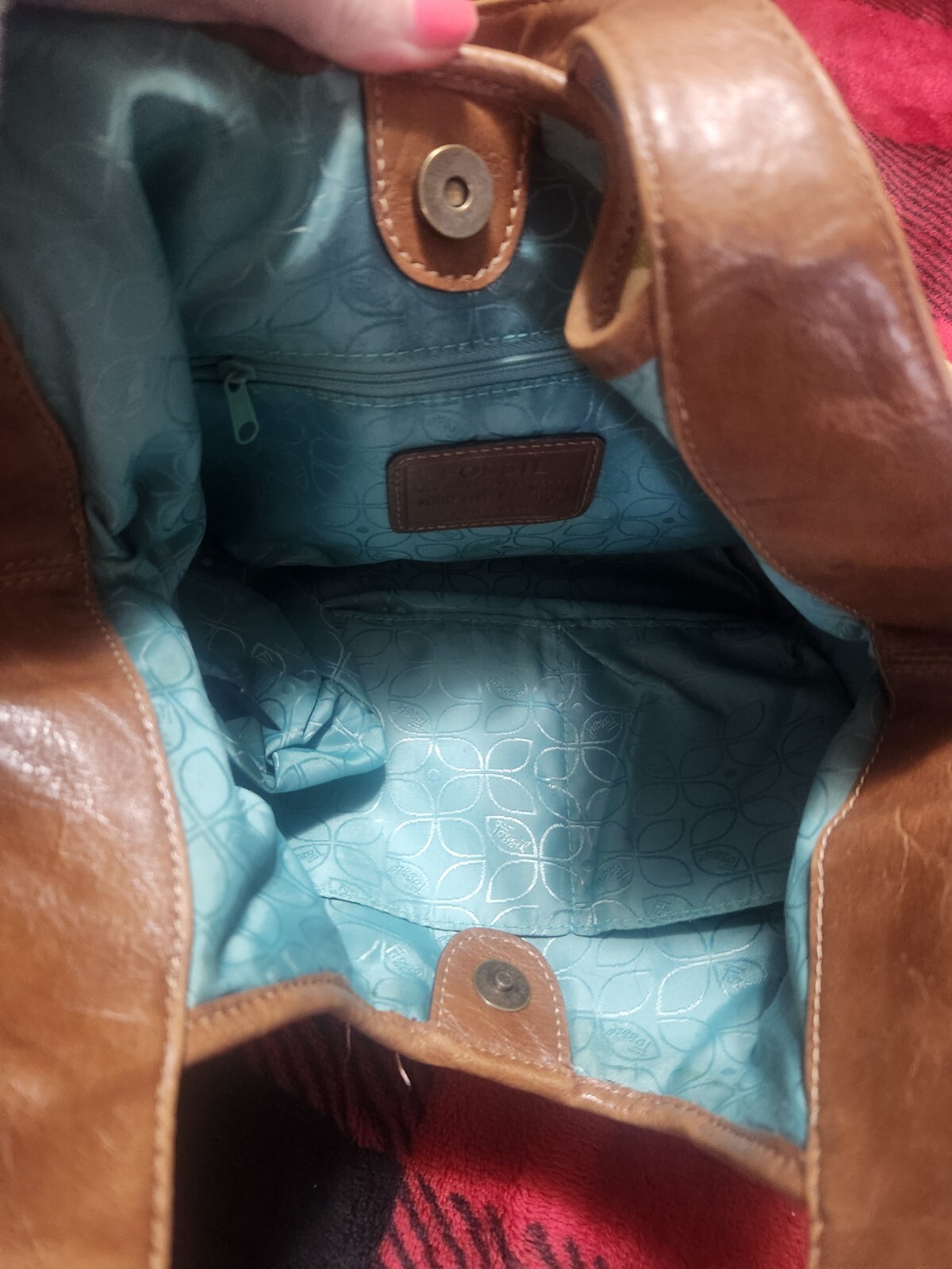 Fossil Fabric Multi Pattern Purse Multi Color - image 10