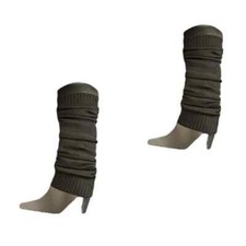 Isadora Paccini One Size Adult Black Leg Warmers Hoisery New