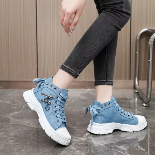 Damenschuhe Frühling Atmungsaktive Canvas Schuhe Freizeitschuhe Sport Schuhe - Bild 9 von 30