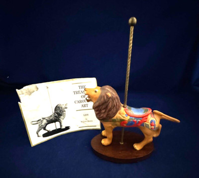 LION a  Franklin Mint 1988 carousel piece by William Manns