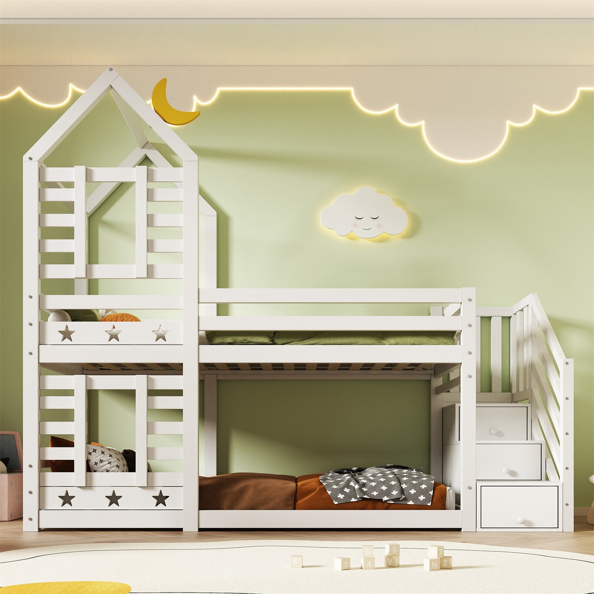 Bed With Stairs Kids Bunk Beds For Sale Wooden Bunk Kombi Bunk