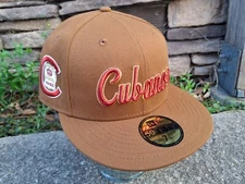Hat Club New Era 7 3/4 Havana Sugar Kings Cap Cubanos Tobacco Brown Fidel Milb C