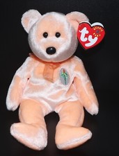 TY BEANIE BABIES DEAREST BEAR 8.5"NEW W/TAG RETIRED #BB617 W/ERRORS YR 2000/2001