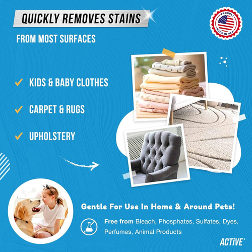 Messy Kids Stain Remover Spray - 3 Pack 4Oz Laundry Spot Cleaner, Natural Stain - Picture 5 of 12
