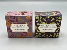Punch Studio Tile Boxed Green Tea and Verbena Scented Soap 3.5 oz Lot of 2