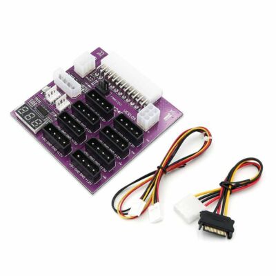 ATX Power Supply Breakout Board With 4 Pin and 6Pin power connector for CHIA #F1