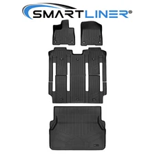 SMARTLINER Custom Fit Floor Mats Cargo Trunk Liner Set 2021-2025 Toyota Sienna