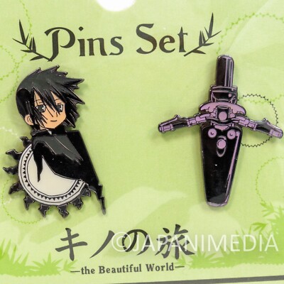 Kino's Journey The Beautiful World Characters Pins 2pc Set KINO NO TABI TRAVELS 
